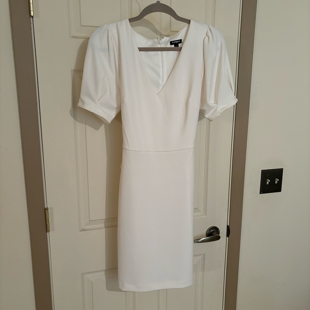 Express White Dress Size Medium